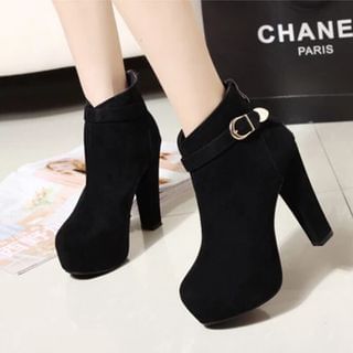 Shoes Galore Platform High Heel Ankle Boots