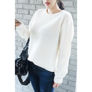 OZNARA Rib-Knit Sweater