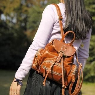 Layoom Faux Leather Backpack