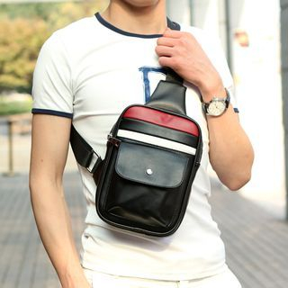 Yiku Color-Block Sling Bag