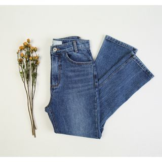 ssongbyssong Washed Straight-Cut Jeans
