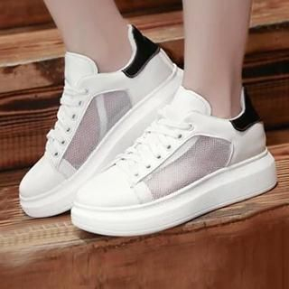 Zandy Shoes Mesh Panel Sneakers