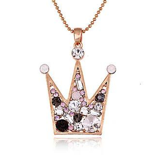 Best Jewellery Crystal Crown Long Necklace