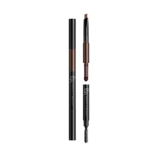 BOM - 3 in 1 Triple Edge Eye Brow - 3 Colors #02 Dark Brown