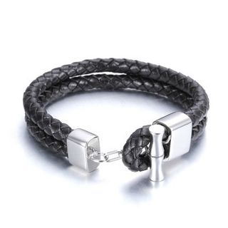 Carobell Braided Genuine Leather Bracelet