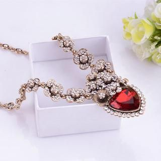 Best Jewellery Crystal Flower Necklace