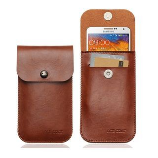 ACE COAT Faux Leather Mobile Phone Pouch - Samsung Galaxy Note 4
