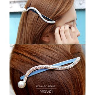 Miss21 Korea Rhinestone-Embellish Hair Barrette