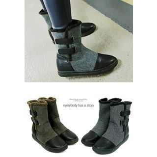 REDOPIN Velcro Ankle Boots