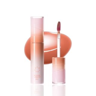 INTO YOU - Aqua Burst Lip Glaze 2.0 - 6 Colors #AB01 Fizzy Apricot - 3g