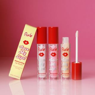 Rude Cosmetics - Save My Lips Moisturizing Lip Serum - 2 Colors Coconut - 3.4ml