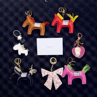 Love Generation Faux-Leather Horse Key Chain