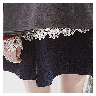 Sechuna High-Waist Textured Mini Skirt