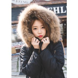 Chlo.D.Manon Faux-Fur Hooded Padded Jacket