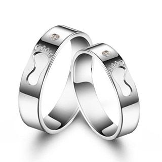 T400 Jewelers Matching Couple Sterling Silver Ring