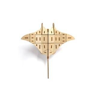 Team Green Plywood Puzzle - Manta Ray Wood - One Size
