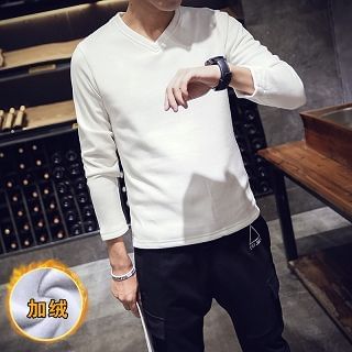 LC Homme Long-Sleeve V-Neck T-Shirt