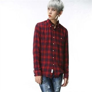 THE COVER Pocket-Front Plaid Shirt