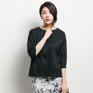 MAGJAY 3/4-Sleeve Patterned Top