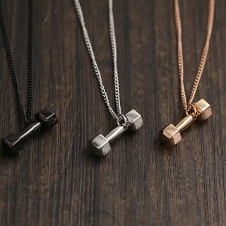 Love Generation Dumbbell Couple Necklace