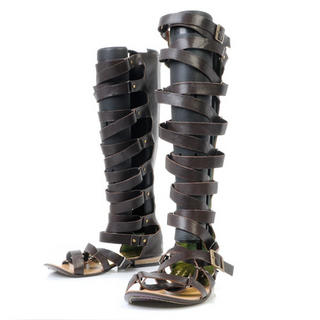 Genuine Leather Tall Gladiator Sandals