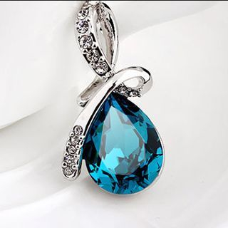 Ciroki Crystal Water Drop Necklace