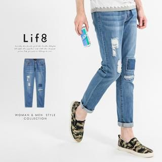 Life 8 Distressed Denim Jeans