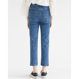 Someday, if High-Waist Straight-Cut Jeans