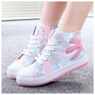 CITTA Camouflage Print Sneakers