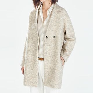 Chicsense V-Neck Loose-Fit Coat