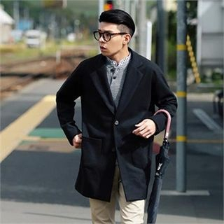 Superstar.i Notched-Lapel Single-Breasted Coat