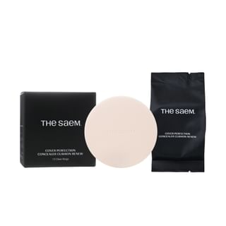 The Saem - Cover Perfection Concealer Cushion Set - 5 Colors 2024 Version - #1.0 Clear Beige
