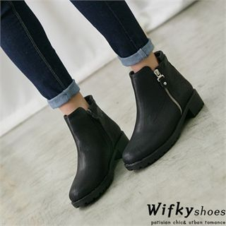 Wifky Zip-Up Ankle Boots