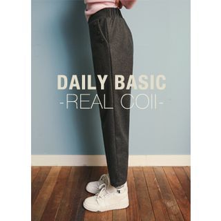 COII Flat-Front Wool Blend Wide-Leg Pants