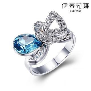 Italina Swarovski Elements Crystal Butterfly Ring