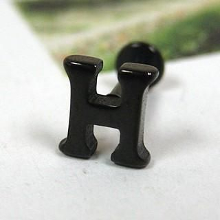 Black HSingle Earring Black - One Size