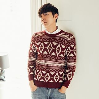 MEING Nordic-Pattern Sweater