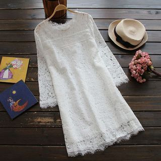 YOYO 3/4-Sleeve Lace Dress