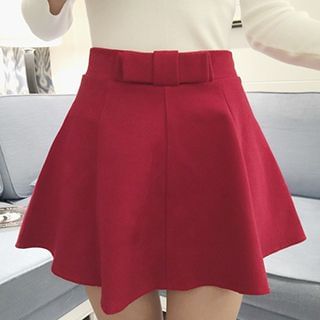 Honey House Bow Accent A-Line Skirt