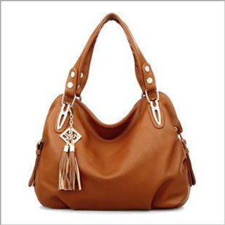 LineShow Faux Leather Tassel Crossbody Bag