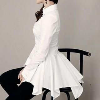 Only Eve Long-Sleeve Ruffle Blouse
