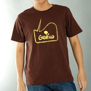 "Logo Brainstorm Brown Boy"Tee Shirt