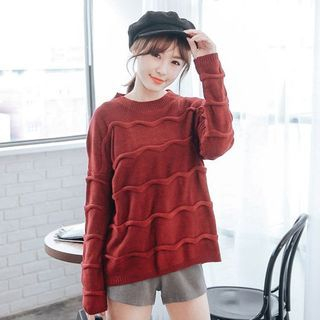 Tokyo Fashion Wave Pattern Sweater