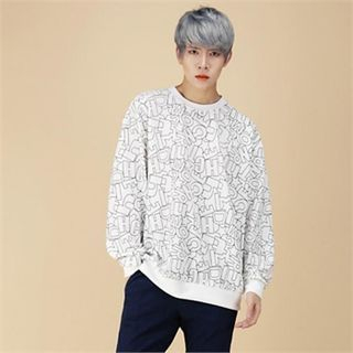 THE COVER Long-Sleeve Printing T-Shirt