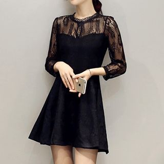 Romantica Long-Sleeve Lace Dress