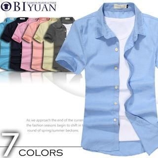OBI YUAN Short-Sleeve Plain Shirt