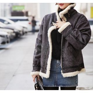 ssongbyssong Faux-Shearling Jacket