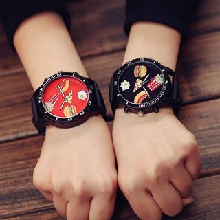 InShop Watches Printed Jelly Strap Watch
