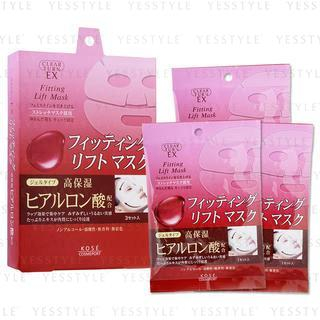 Kose - Clear Turn EX Fitting Lift Mask - Hyaluronic Acid (Red) 3 pairs
