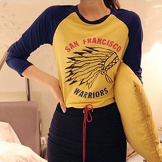 Lina Long-Sleeve Print T-Shirt